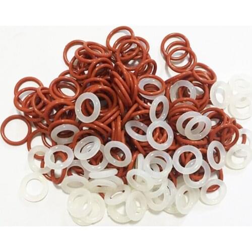 100pcs wire diameter 1mm silica gel O type ring waterproof seal circle high temperature resistance outer diameter 8.5mm-13mm