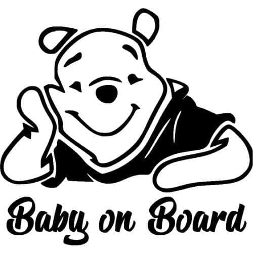 15cm tall Baby on board vinyl sticker Car Decal sticker for car window funny cute design available Waterproof New TA127