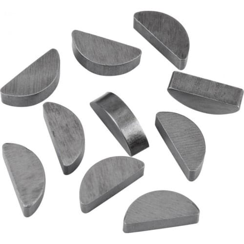 80Pcs Stainless Steel Pin Key C Type Key Half Moon Key Crescent Key Pin Boxed Mechanical Industrial Fasteners