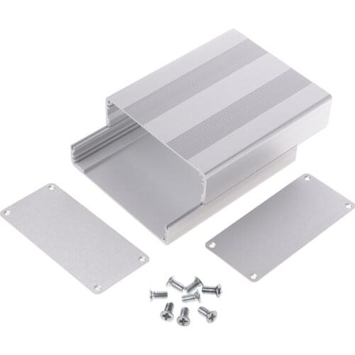 Aluminum Box Enclosure Case Project Electronic For PCB Board DIY 130x110x50mm