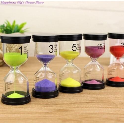 Color Random Hourglass 1/3/5/10/15/20 /30 Minutes Timer Minute Sand Watc H Clock Gift Timer Home Decoration Accessories