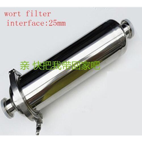 Long 375mm Tri Clamp Inline Strainer with 25mm Body 304 Stainless Steel