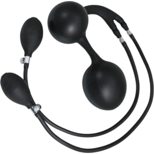 Double Pump Design Inflatable Butt Anal Plug For Women Men Prostate Massage Sex Toy Fisting Dildo G spot Stimulator Anal Dilator