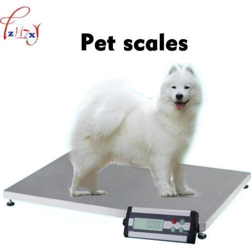 110/220V Pet weight scale 150kg/50g stainless steel pet electronic scale pet dog weight electronic weight scale 1PC