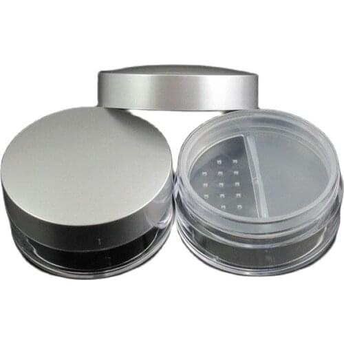 20G powder bottle with sifter puff pad,eye shadow loose power art nail make up cosmetic packing skin care