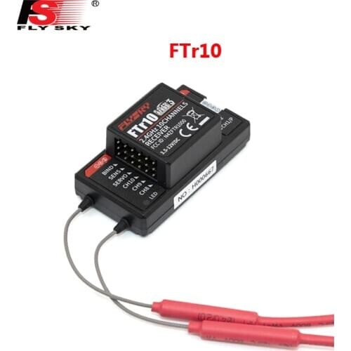 Flysky 2.4G 10CH FTr10 Two-way dual antenna PPM/IBUS AFHDS3 Mini Receiver for Flysky PL18 Transmitter