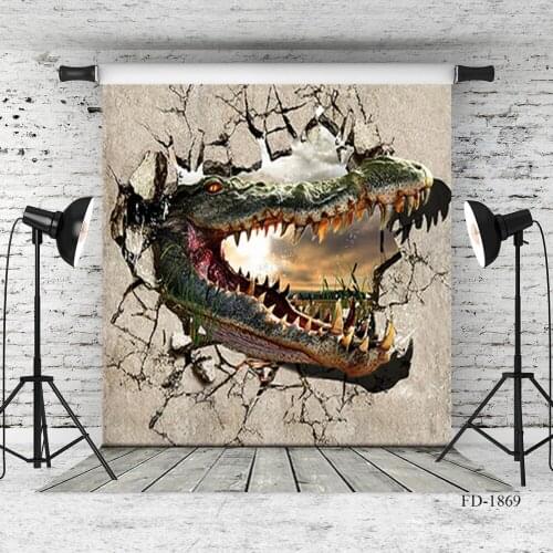 Dinosaur Wall Photography Background Wooden Floor Backdrops for Photo Booth Child Baby Party Cloth Photo Backdrop Photocall