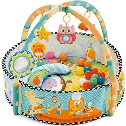 Big circle game mat ocean ball baby game fitness blanket newborn baby ball pool baby fitness frame bed bell toy