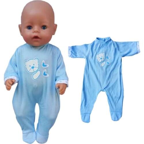 43cm Baby Doll rompers for 40cm doll clothes children girl toys wearing