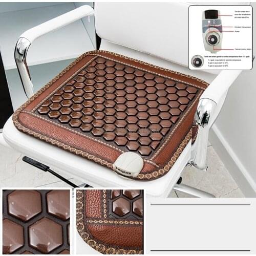 220V Infrared Heating Natural Jade Massage Mat Heated Tourmaline Rug Cushion Slab Heating Heated Mat Carpet for Office Car Home