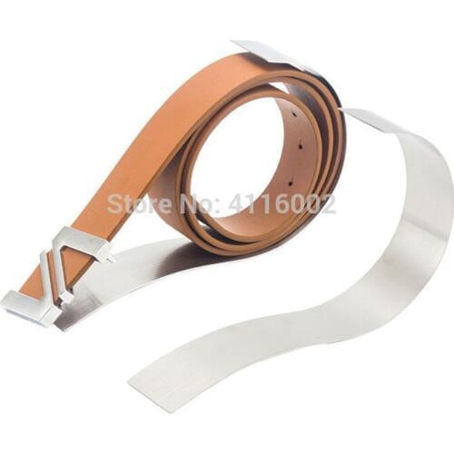 Matte/Mirror Silvery Metal Belt Holder Stand Rose Gold Belt Display Rack Boutique Men Garment Store Showing Tool