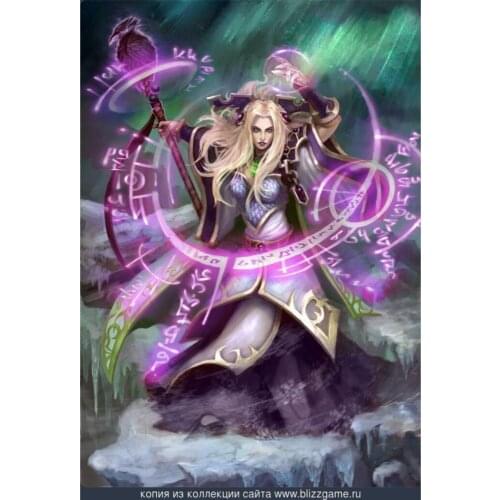 World Of Warcraft Cross Stitch 11CT Embroidery Kit Needlework Craft Set Canvas Printed Cotton Thread Home Decor Cartoon On Sale