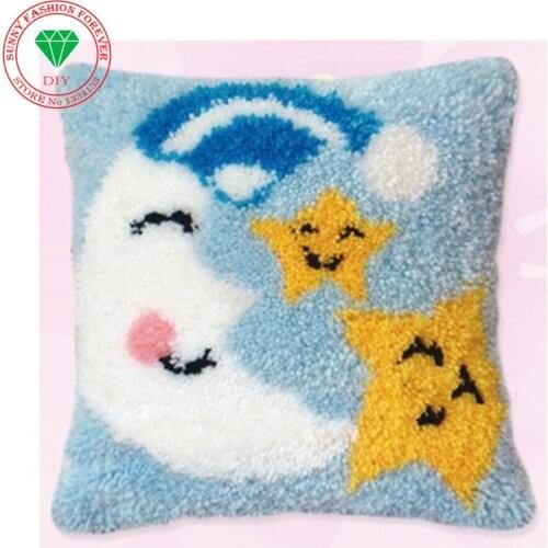 2016 New Free Shipping Hook Rug Kit DIY Unfinished Crocheting Yarn Mat Latch Hook Rug Kit Floor Mat Carpet Set crochet hooks