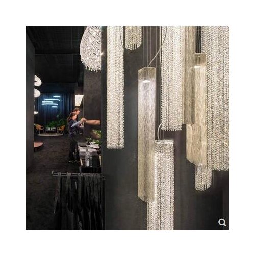Postmodern designer Italian crystal chandelier restaurant single 3 bar porch cloakroom duplex chandelier
