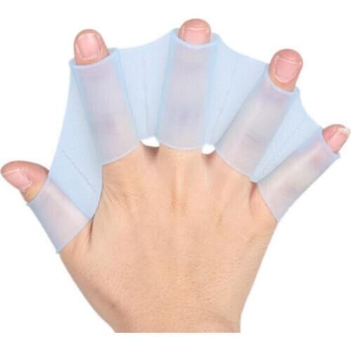 Hot Selling Swim Swimming Silicone Gear Fins Hand Webbed Flippers Paddle Diving Training Gloves