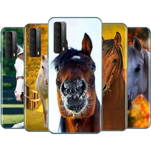 Cute horse Fashion Silicone Cover For Huawei Y7P Y5P Y9A Y8S Y9S Y6S Y9 Y7 Y6 Y5 Prime PRO Lite 2019 2018 2017 Phone Case
