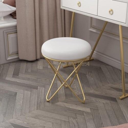 Makeup stool manicure table stool chair back chair dressing table bedroom simple modern girl cute makeup chair