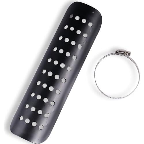 Exhaust Heat Shield Iron Motorcycle Exhaust Pipe Cover Strong Guard Motorbike Exhaust Muffler Heat Insulation Protector