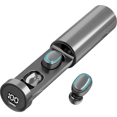 TWS Bluetooth 5.0 Earbuds Wireless Sports LED Power DIsplay Touch Control Waterproof Sports Running Earphones Headset With Case