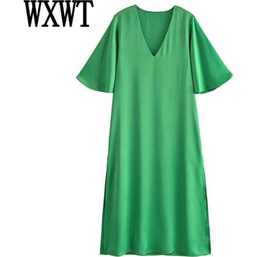 WXWT Green Summer Dresses