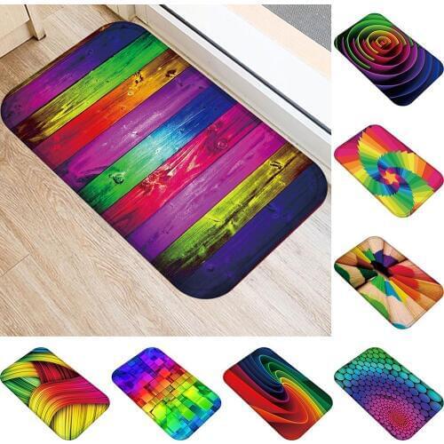 Bright Color Floor Mats for Living Rooms Soft Floor Mat Anti-slip Doormat for Entrance Door Kitchen Bathroom Carprt Rugs Doormat