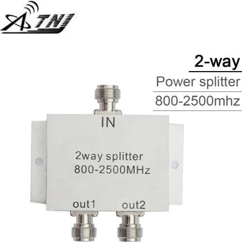 2 way Power Splitter 800-2500mhz Microstrip Power Divider For GSM 3G Cell Phone Signal Booster Repeater