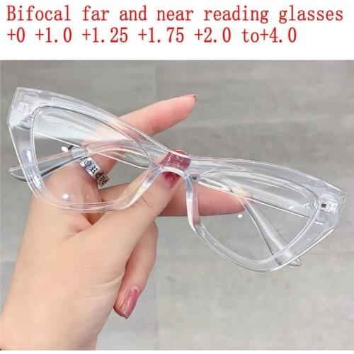 2020 Men Women Reading Glasses Anti Blue Light Bifocal Far Near Magnification Eyewear Presbyopic Glasses +150 +200 NX