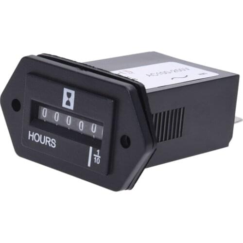 AC100-250V Electromechanical Hour Meter Counter
