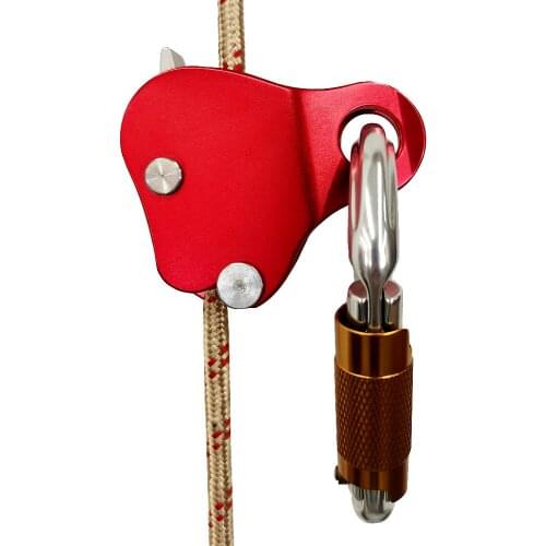 Aluminum Alloy Climbing Hand Ascender for Arborist Tree Rock Climbing Rigging Caving - Suit for Right Hand and Left Hand