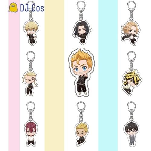 Anime Tokyo Revengers Keychains Cosplay Props Sano Manjiro Hanagaki Takemichi Cartoon Figure Accessories Acrylic Key Rings Gift