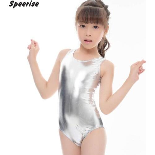 Sleeveless Shiny Leotards For Children Girls Ballet Costumes Leotard Gymnastics Suit Toddler Costumes Clothing Kids Dancewear