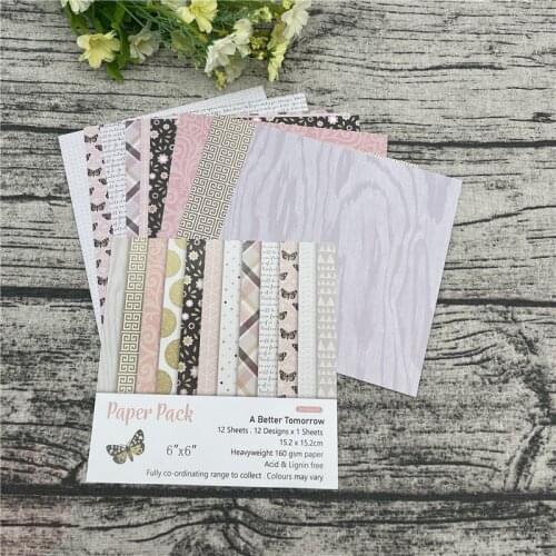 12 sheets 6"X6"Enjoy the butterfly Pattern Creative Scrapbooking paper pack handmade craft paper craft Background pad