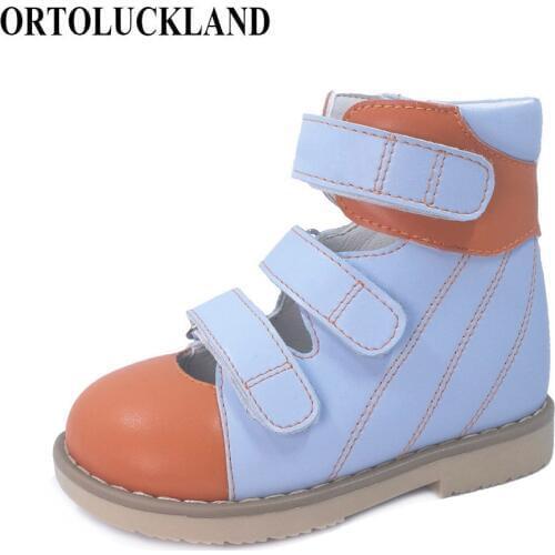 Baby Kids Boys Leather Fashion Flat Cute Fancy Luxury Sport Casual Summer Orthopedic Sandals Boot Shoes for Children Toddlers