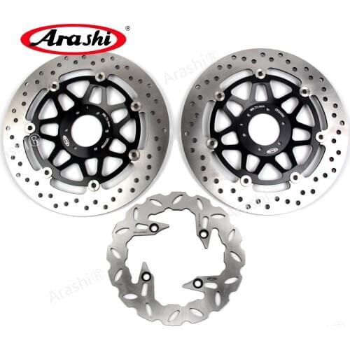 Arashi 1 Set 296 / 240 mm Brake Discs For HONDA VTEC 400 1999 - 2015 Front Disk Rear Brake Rotor VTEC400 2012 2013 2014 2015