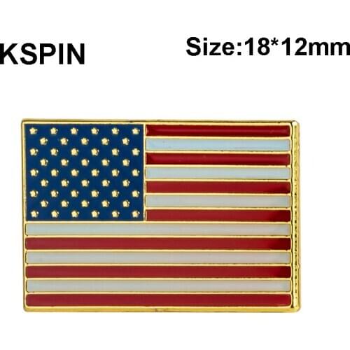 U.S.A flag lapel pin badge pin 10pcs a lot Square Shape XY0238