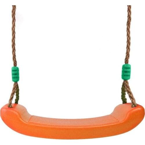 Swing Set Flying Toy Garden Swing Kids Hanging Seat Toys with Height Adjustable Ropes Toys Rainbow Curved Board Swing Chair