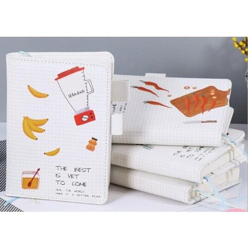 Stationery Agenda Planner Organizer Notebook Monthly/Weekly Planner Cartoon Banana Hand Book Novelty Gift Notebook
