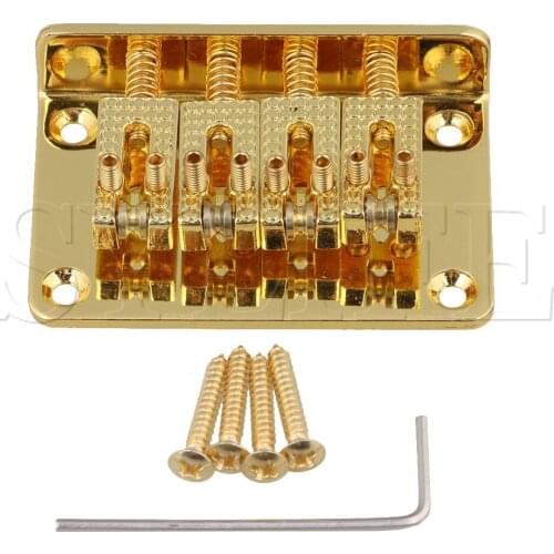 Cigar Box UKULELE 4 String Guitar Bridge Zinc Alloy with Wrench Gold