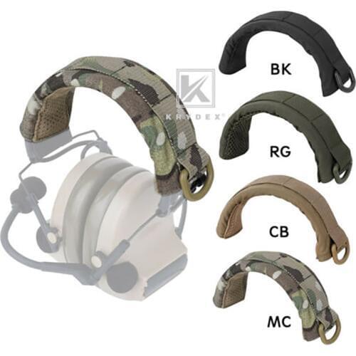 KRYDEX Modular Headphone Stand Protection Cover For HOWARD PELTOR Tactical Headband Earmuff Headset Stand MOLLE Protection Case