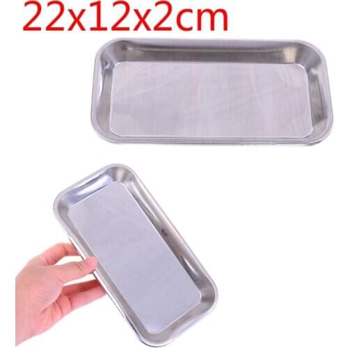 1PCS Stainless Steel Surgical Dental Dish Environmental Convenient Useful Popular Tray Lab Instrument Tools Storage