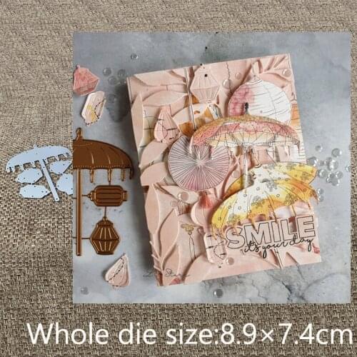 New Design Craft Metal stencil mold Cutting Dies Lantern umbrella decoration scrapbook die cuts Album Paper Card Craft Embossing