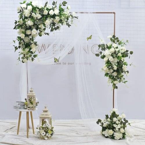 New small fresh wedding background decoration simulation flowery window shopping mall wedding props ornaments