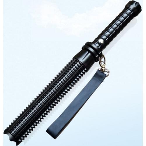 Portable Powerful Self Defense Flashlight Stick Telescopic Mace Rechargeable Q5 LED Flashlight Torch Self-defense Security Lamp