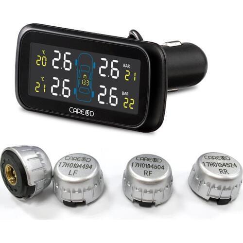 U903Z-WI Smart Car TPMS Tire Pressure Monitoring System cigarette lighter Digital LCD Display Auto Security Alarm Systems
