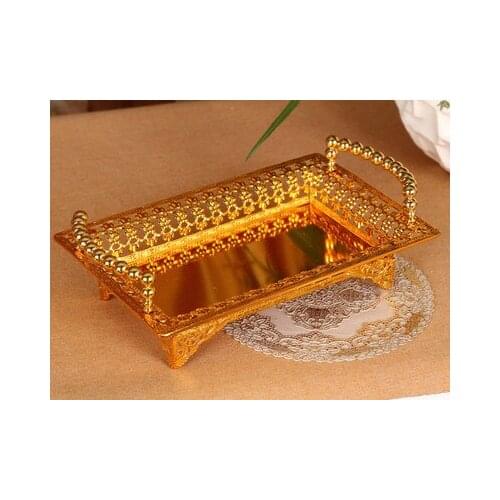 Special offer shipping high-end European fruit plate hotel supplies KTV Home Furnishing gold silver size fruit compote