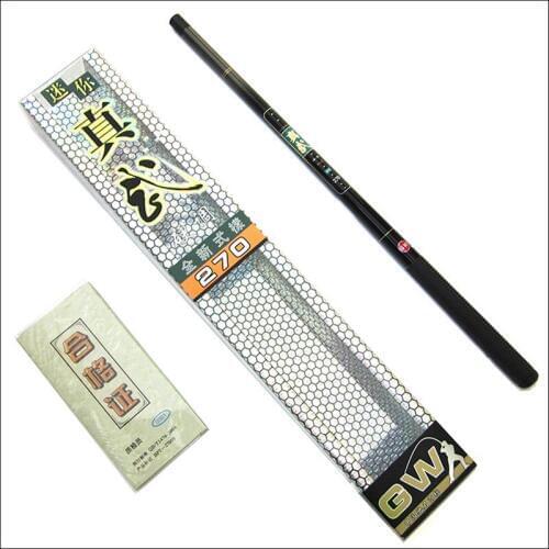 GW Fishing rod Ultralight Superhard Japan carbon fiber stream hand pole 2.7m 3.6m 4.5m 5.4m 6.3m 7.2m Telescopic reeds carp tool