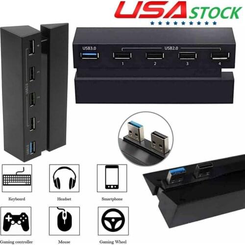 USB 3.0 2.0 Hub Super Speed 5 Ports PS4 Expander Wireless Multi Adapter Hub USB Splitter For Sony PS4 PlayStation 4