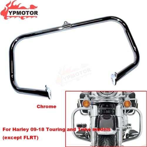 Motorcycle Engine Guard Bumper Crash Bar For Harley Road King FLHR/Classic FLHRC Electra Glide Standard FLHT/Classic FLHTC 09-18