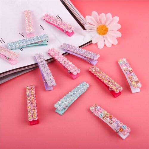 Candygirl 12pc Lovely Side Summer Barrette Cute Hairpin For Girls Colorful Hair Clip Accessoires Diamond Hairpins Kids Headwear