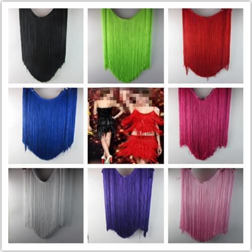 5 yard/lot 50CM Long Polyester Fringe Trim African Tassel Ribbon Lace Accessory Sew Latin Dress Garment Curtain DIY Accessories